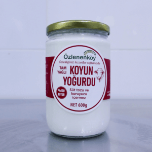 600 Gram Cam Kavanoz Tam Yağlı Koyun Yoğurdu